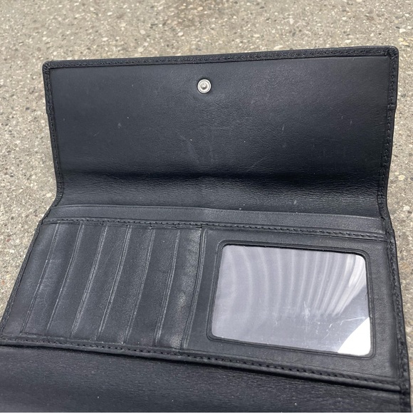 Coach Pleated Soho Wallet Black GUC - Picture 13 of 15